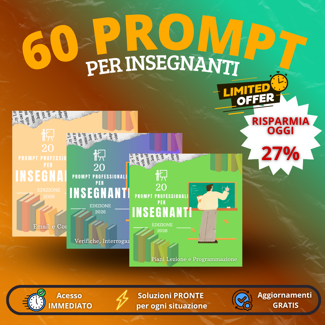 Bundle Insegnante Pro – 60 Prompt