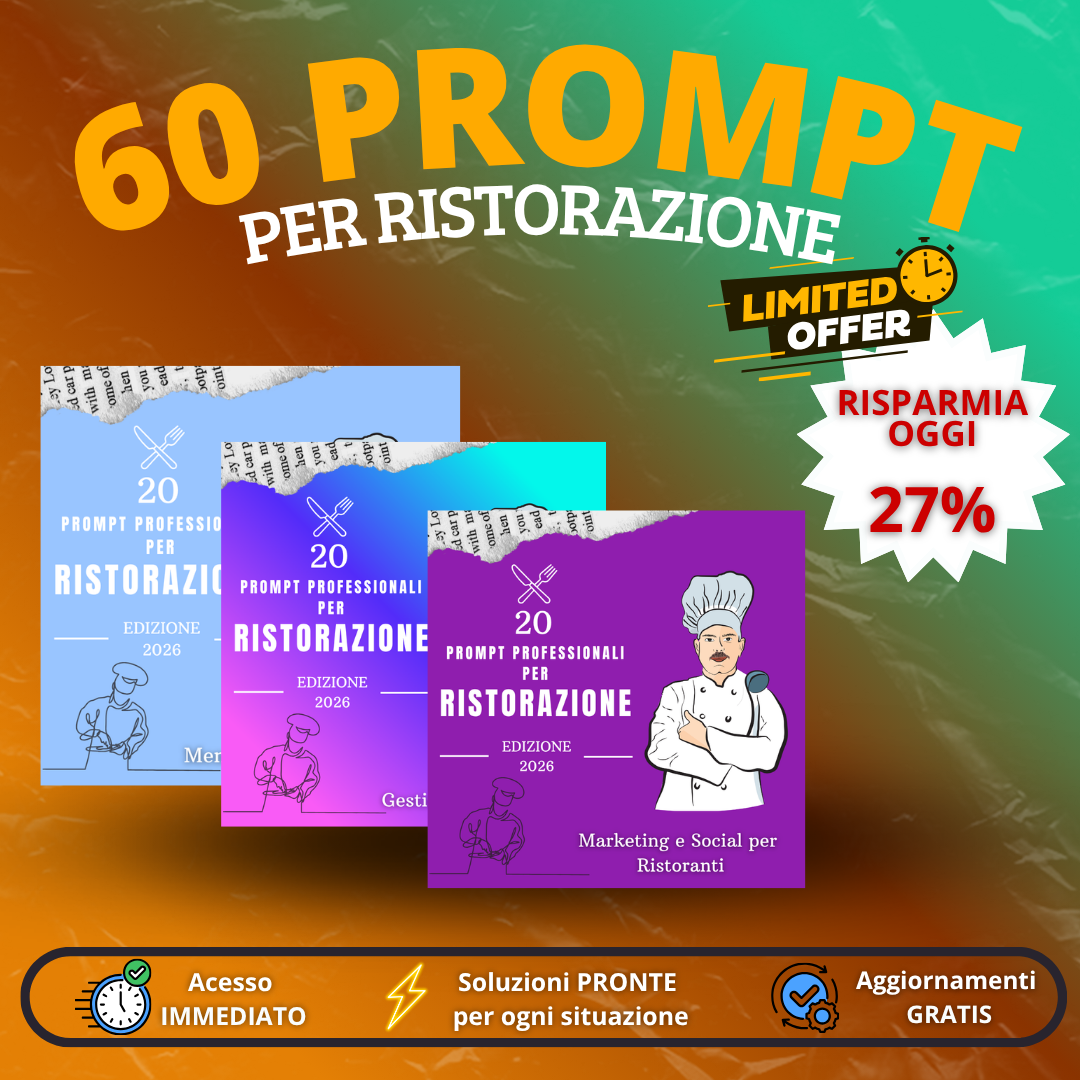 Bundle Ristorazione Pro – 60 Prompt