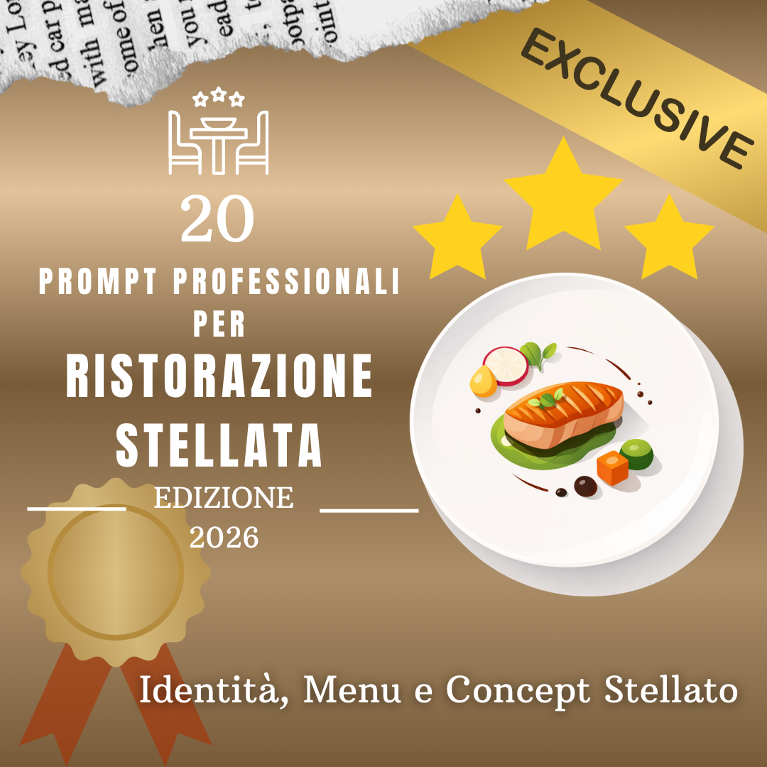 20 Prompt AI per Identità, Menu e Concept Stellato